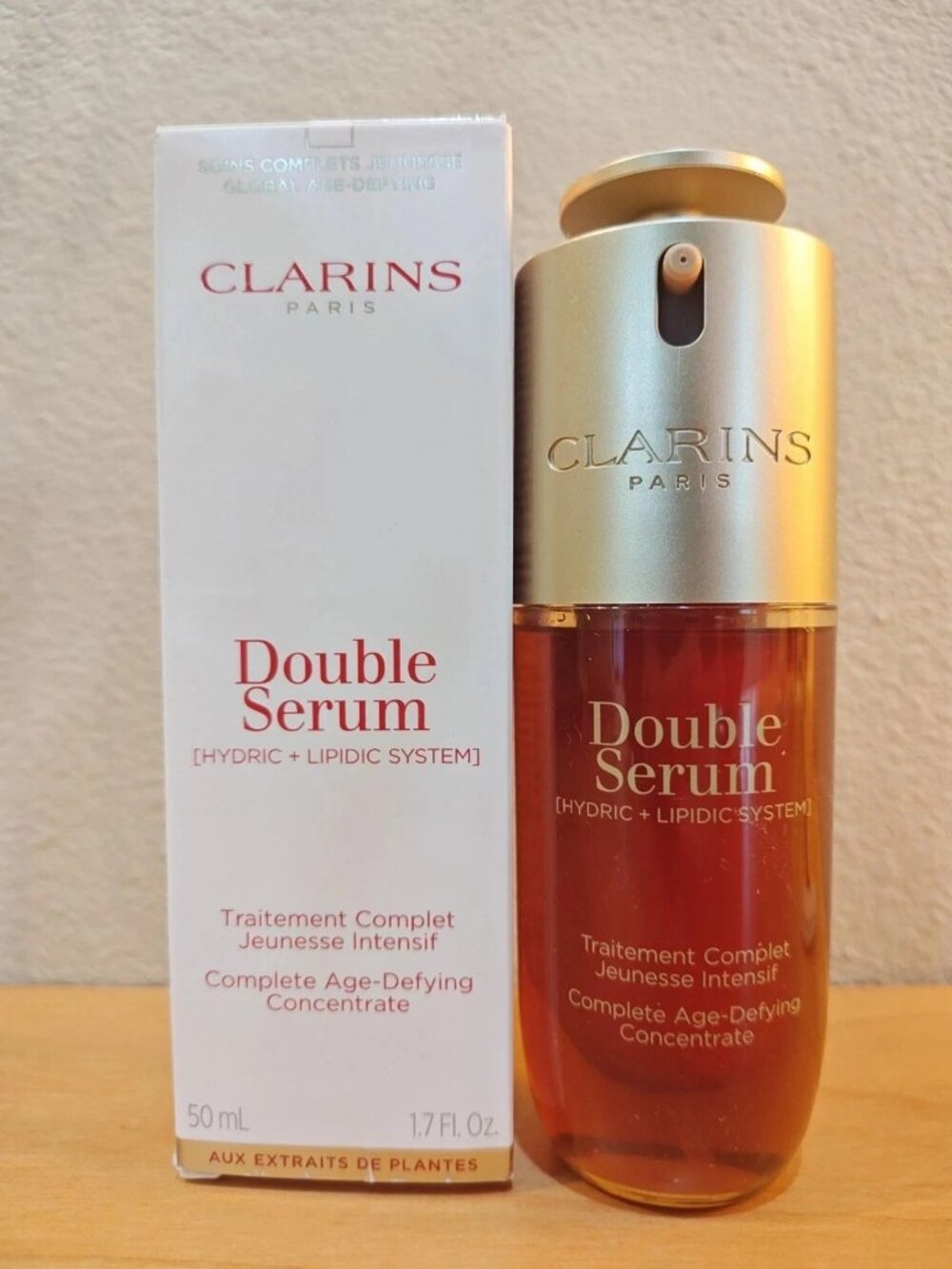 Clarins Double Serum Age-Defying 100% AUTHENTIC 50 ml/ 1.7 oz New in Sealed box